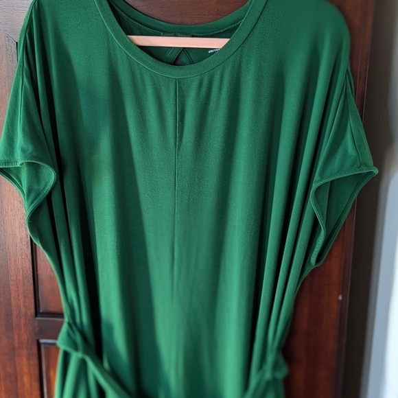 Universal Standard Green Sheath Maxi Dress with Dolman Sleeves - Picture 4 of 7